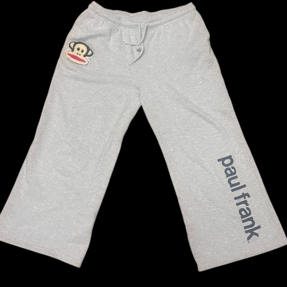 Juniors Y2K Paul Frank Retro Gray Sweatpants